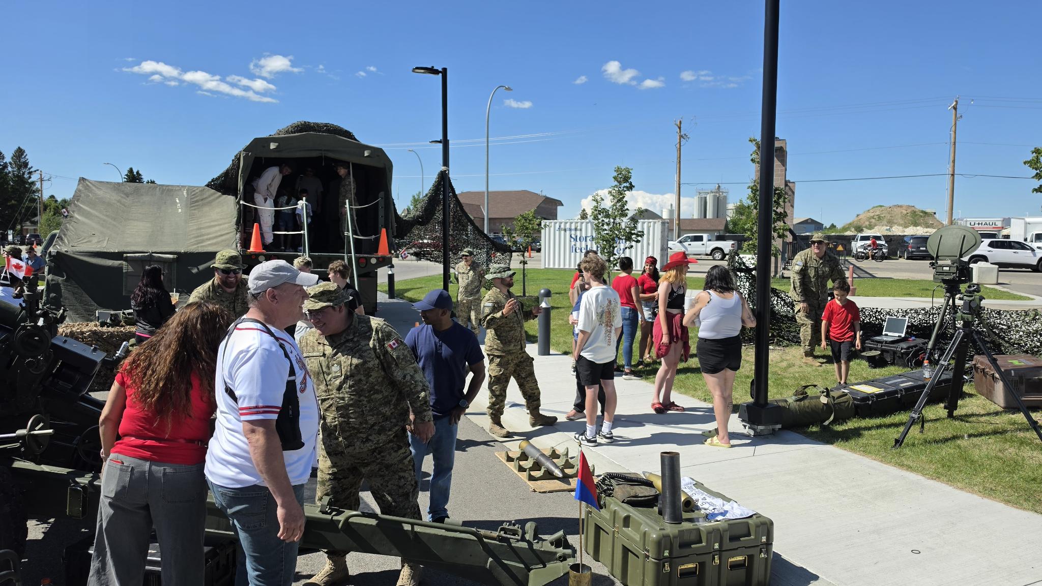 The Armed Forces Museum display supporting local regiment public engagement